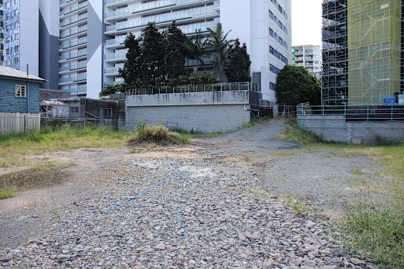 The now vacant block at 17 Ferry Road in West End where the Elisi building will be erected. 