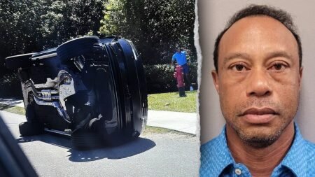 Tiger Woods car crash bodycam footage released: ‘All of a sudden, boom’