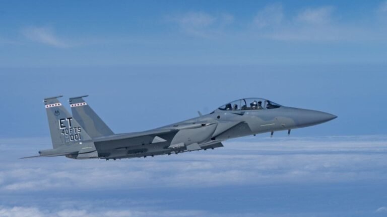 President Donald Trump briefed on downed F-15 fighter jet in Iran