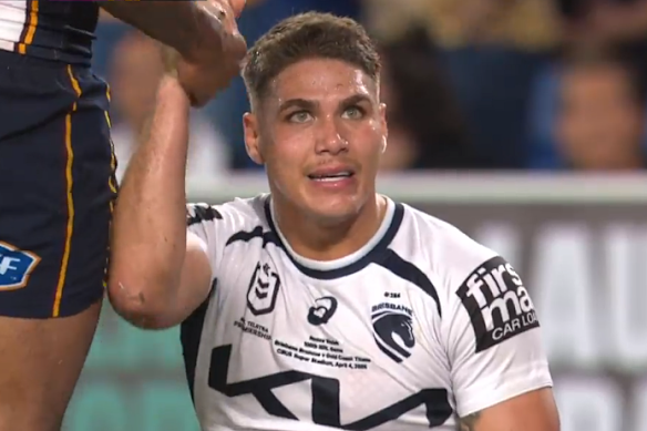 Walsh hospitalised after Broncos hold off gutsy Titans Walsh hospitalised after Broncos hold off gutsy Titans