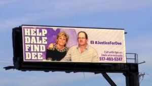 Billboard trolling Dale Warner goes viral after his murder conviction in wife Dee’s case