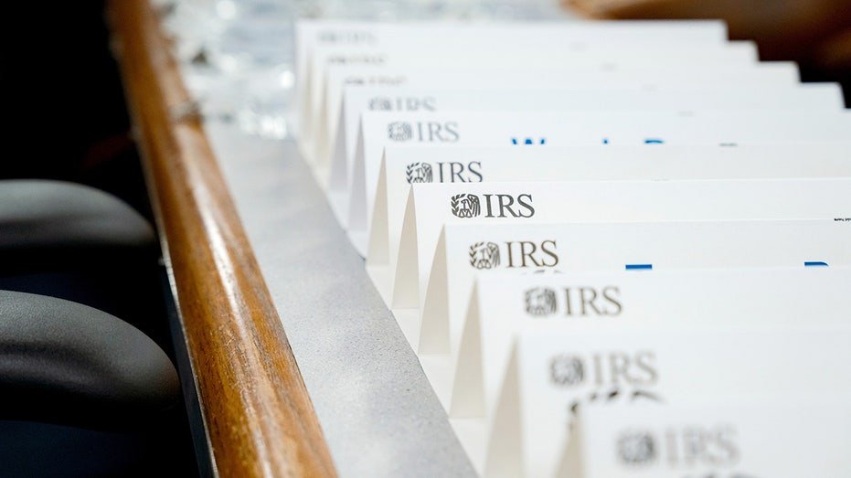IRS logo on namecards