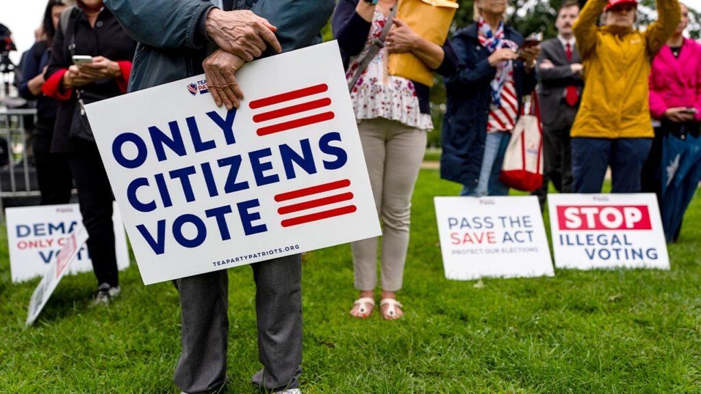 Conservative group launches M ad blitz pressuring Senate on voter ID as GOP eyes SAVE America Act push Conservative group launches M ad blitz pressuring Senate on voter ID as GOP eyes SAVE America Act push