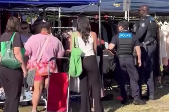 Police called to second-hand market, showground accuses organiser of trespass Police called to second-hand market, showground accuses organiser of trespass