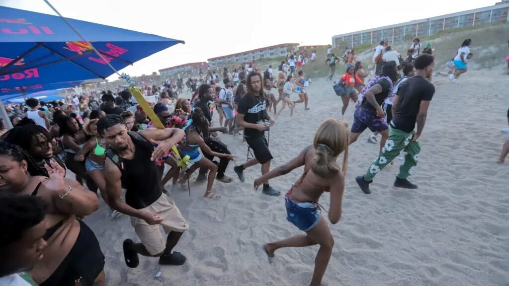 Police flood Orange Crush island hot spot, warn of teen takeovers as beach bash madness returns Police flood Orange Crush island hot spot, warn of teen takeovers as beach bash madness returns
