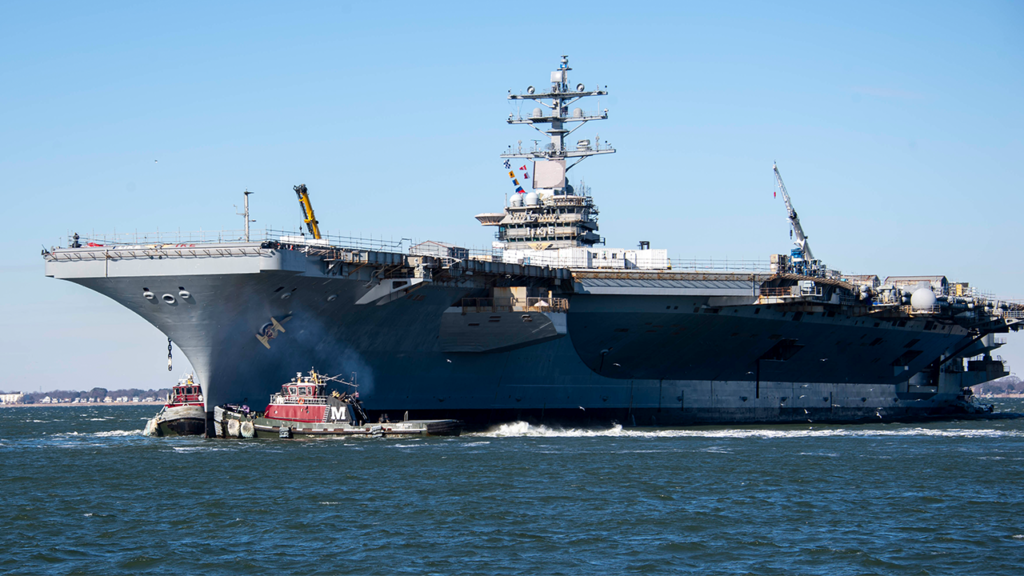Sailors injured after fire breaks out on aircraft carrier USS Eisenhower during shipyard maintenance