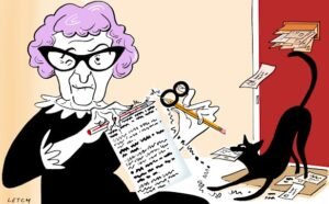 Columnist takes a grilling and keeps identity a secret