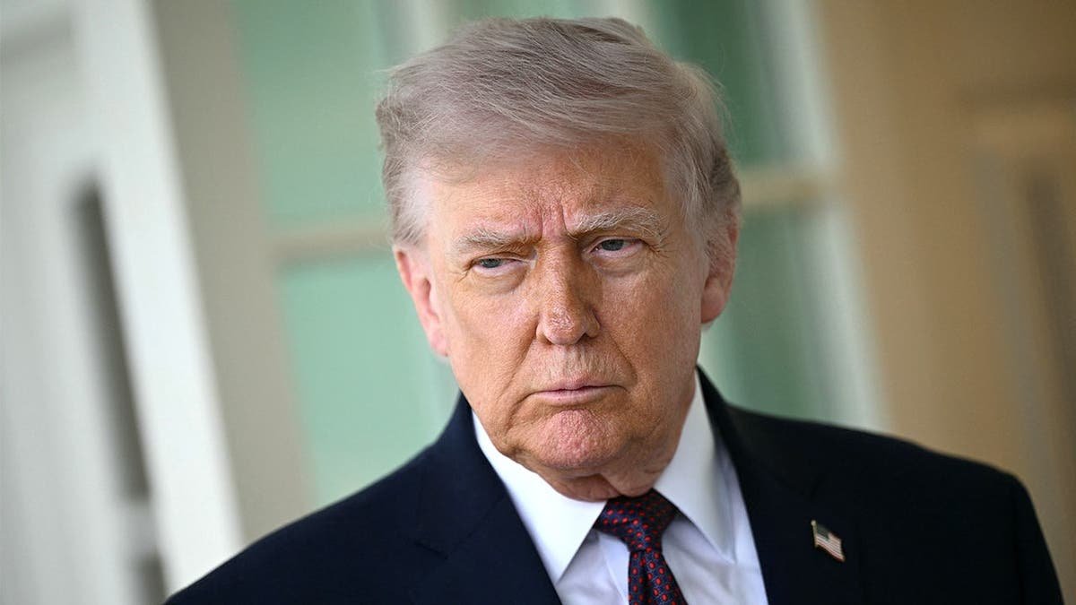 Trump speaks to reporters outside Oval Office responding to criticism from pope.