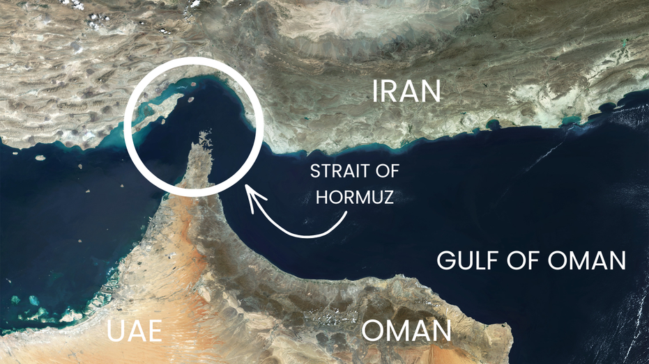 map of strait of hormuz