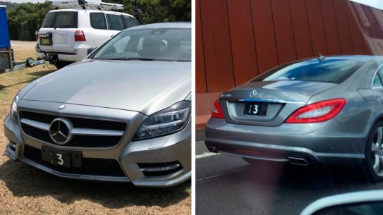 The VIC 3 number plates, which are included in the will of late Geelong businessman Frank Costa.