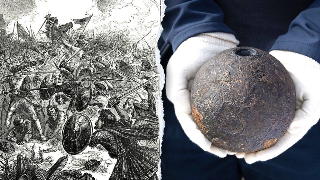 Unexploded mortar shell from bloodiest battle in country’s history unearthed after nearly 280 years