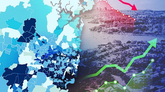 Sydney’s population is experiencing uneven growth and decline.
