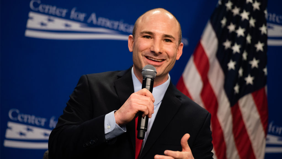 Steve Descano speaking at an event at the Center for American Progress