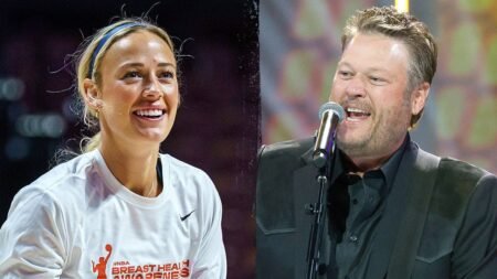 Fever’s Sophie Cunningham has priceless reaction to Blake Shelton showing up to practice