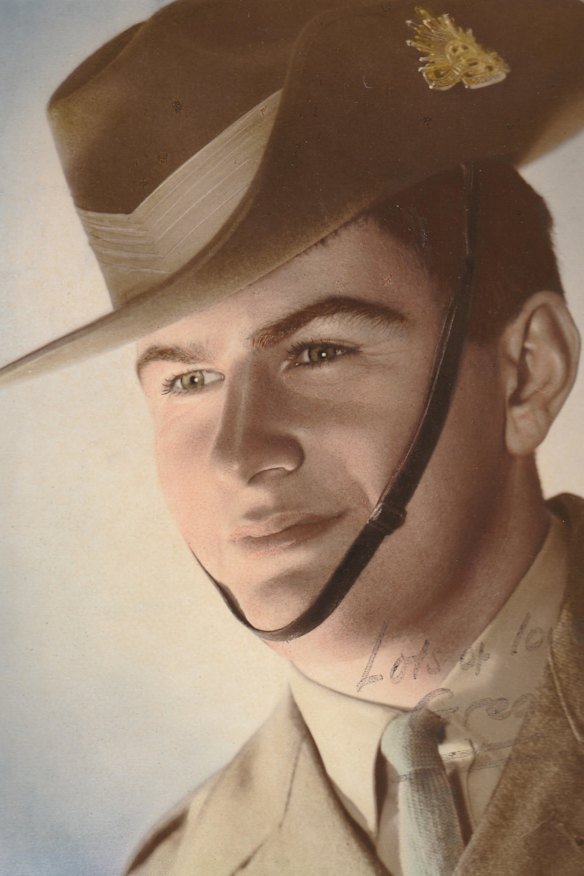 Greg Carter as a young soldier who served in Vietnam in 1969.