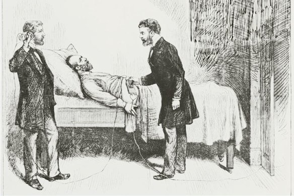 As president James Garfield took 81 agonising days to die from a bullet wound in 1881 (inventor Alexander Graham Bell creating a metal detector to try to locate the bullet), it’s still not clear who was running the country. 