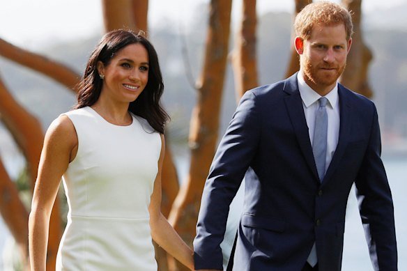 The Duke and Duchess of Sussex, pictured here at Sydney’s Admiralty House in 2018, will be provided with taxpayer-funded police protection during their private trip to Australia next week.