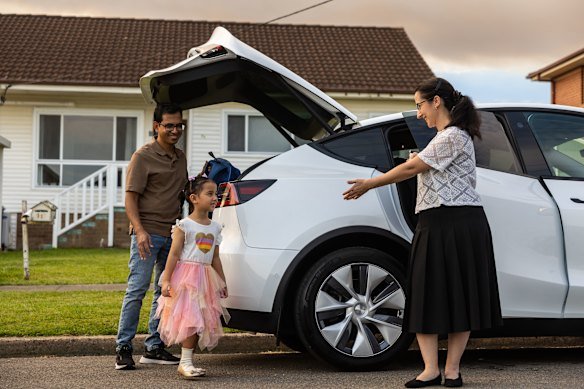 Mahmud Rahman, wife Raby and their daughter Maria bought an EV three years ago and haven’t looked back since.