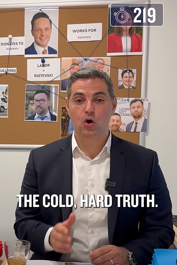 Ned Mannoun, mayor of Liverpool, posted the video about his political rivals late on Wednesday night.