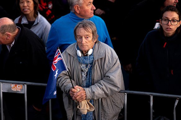 A moment to reflect at the eternal flame.