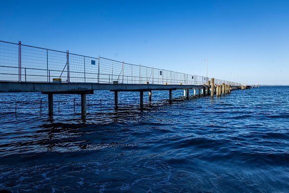 A large section of the pier will not be rebuilt at this stage, according to Parks Victoria. 