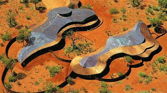 The award-winning Uluru-Kata Tjuta Cultural Centre was opened in 1995 to mark the 10th anniversary of Uluṟu-Kata Tjuṯa being handed back to its Traditional Owners.