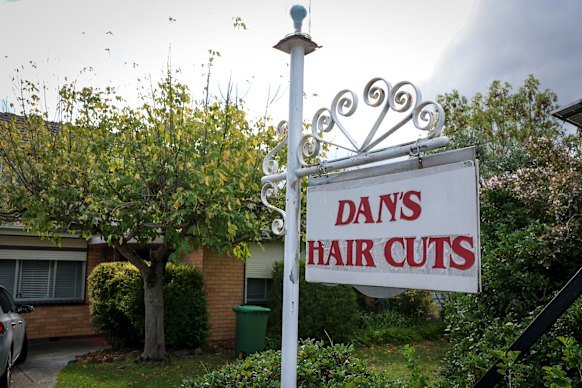 The sign outside Dante and Rita’s home has made it a local landmark.