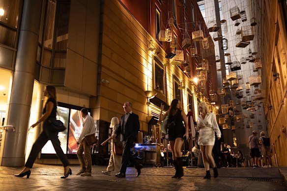 Angel Place is bustling most nights. But when the city suggested turning it into a place for restaurants and bars, property owners were initially reluctant. The art changed it all.