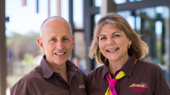 Leanne and Ian Neeland, founders of  Yarra Valley Chocolaterie & Ice Creamery. 