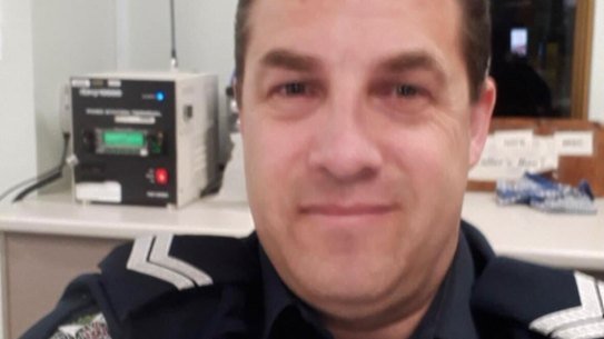 Former senior constable Andrew Craig Adams worked at a Victoria police station.