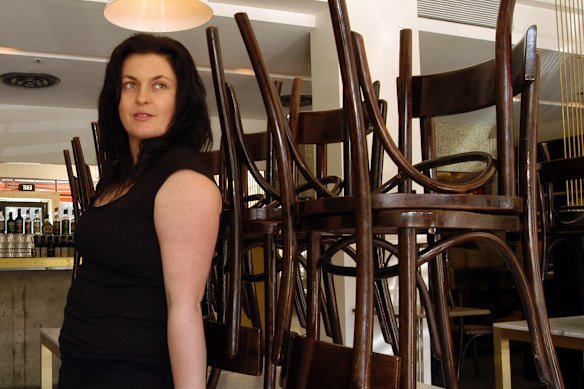 Karen Martini at Mr Wolf in 2004.