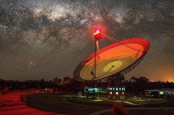 Murriyang, CSIRO’s Parkes radio telescope, helped track Orion.