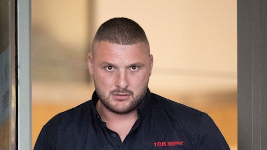 Joel Leavitt leaves court on Thursday.