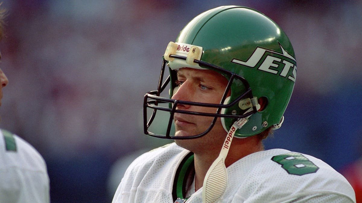 Browning Nagle stands on the sideline during a preseason game.