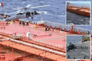 Pentagon releases dramatic footage of moment US forces intercept sanctioned oil tanker