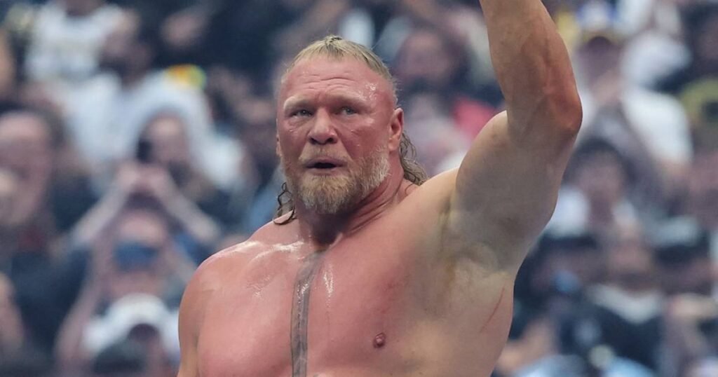 WWE Star Brock Lesnar Seemingly Retires, Leaves Boots in the Ring at WrestleMania 2026
