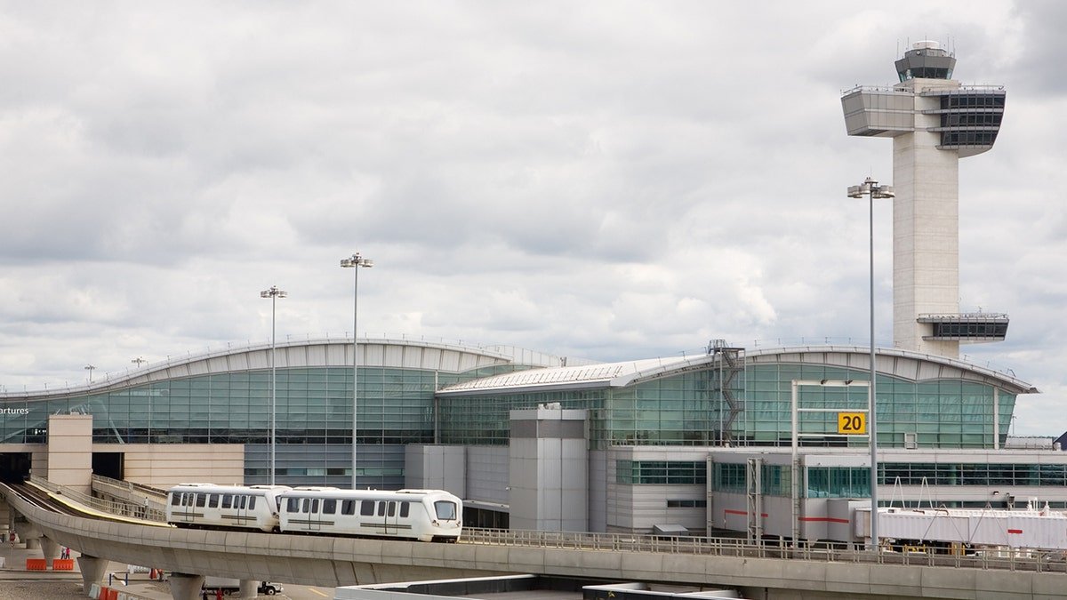Kennedy International Airport terminal building in New York City.
