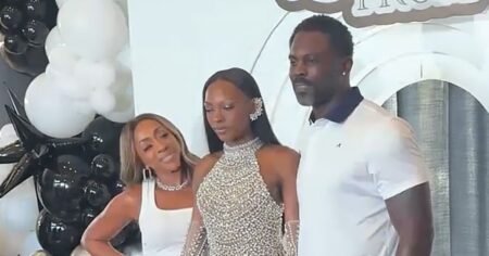 Former NFL Star Michael Vick Poses With Daughter London During Over-the-Top Prom Celebration