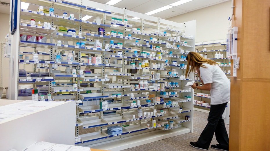 An image of medication at a Walgreens pharmacy.