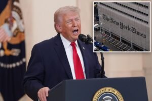 Trump calls out ‘failing New York Times’ for embarrassing NATO error in paper Trump calls out ‘failing New York Times’ for embarrassing NATO error in paper