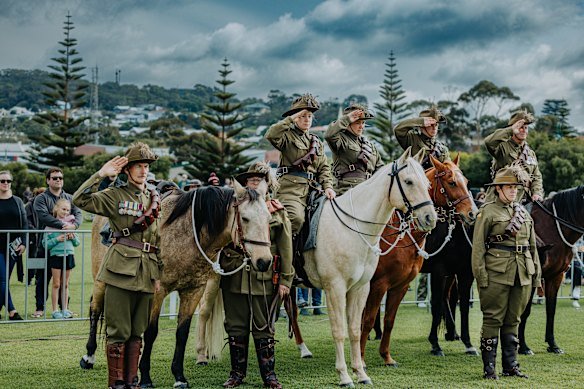 The Albany Anzac Day Commemorative March in 2023.