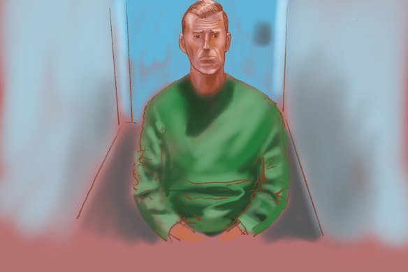 Ben Roberts-Smith appeared via audiovisual link from Silverwater Correctional Complex on Friday.