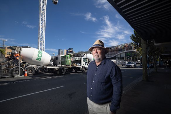 Crows Nest resident Geoff Hanmer is concerned by the prospect of weekend construction noise.