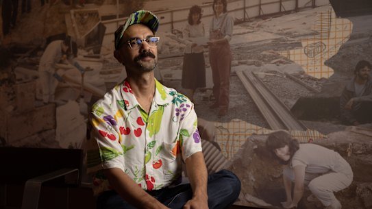 Dr Aaron de Souza says there are similarities between the excavations of Sydney’s First Government House site and his work exploring ancient Egypt through archaeology. 