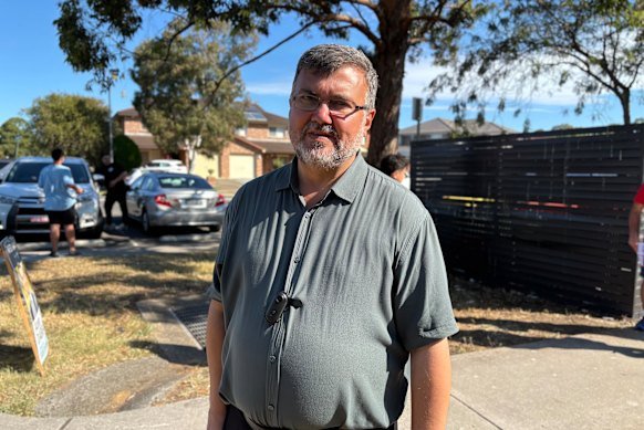 Jamal Daoud, an independent candidate, now wears a bodycam at the pre-poll station.