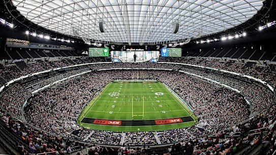 NRL at Allegiant Stadium earlier this month.