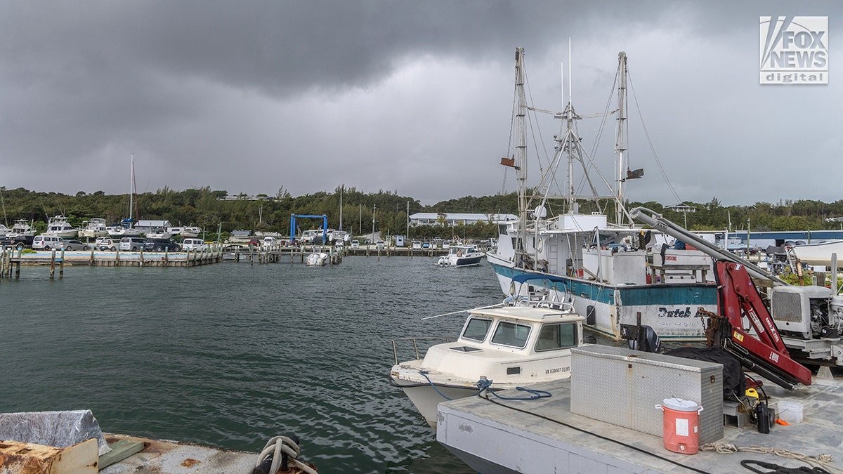 Brian Hooker standing at Marsh Harbour Boatyards in the Bahamas