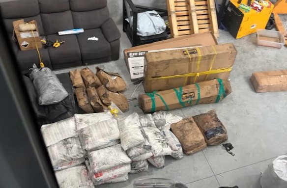 Queensland police arrested four men and seized $20 million of illicit drugs in a bust on Wednesday.