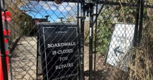 Kelowna boardwalk closure drags on due to apparent dispute between city, hotel owner Kelowna boardwalk closure drags on due to apparent dispute between city, hotel owner