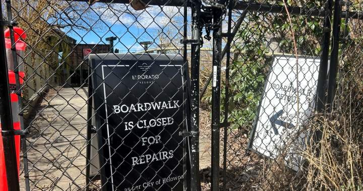 Kelowna boardwalk closure drags on due to apparent dispute between city, hotel owner Kelowna boardwalk closure drags on due to apparent dispute between city, hotel owner